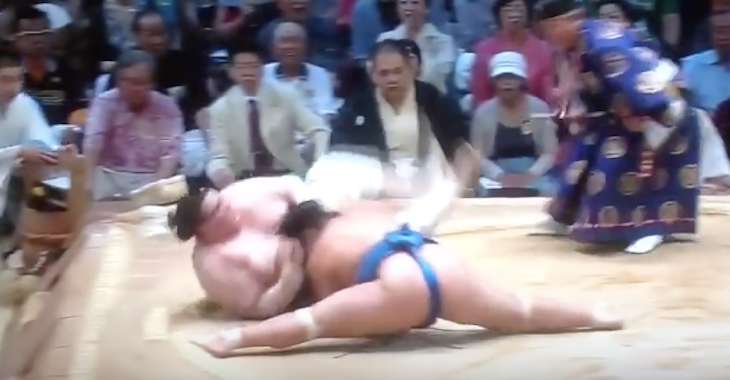 VIDEO | Sumo wrestler wins match with unexpected move - BJPenn.com (press release) (blog)