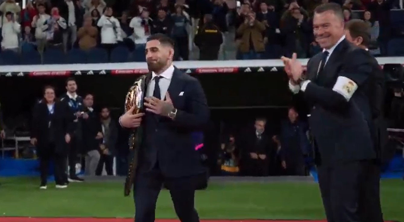 UFC Champion Ilia Topuria Receives Heros Welcome At Real Madrid Vs