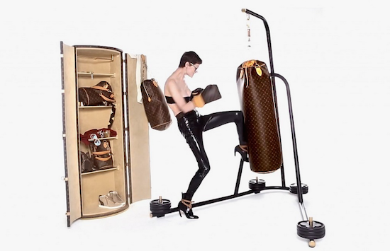 Louis Vuitton x Karl Lagerfeld Iconoclast Punching Bag Monogram Brown in  CanvasLeather with Brass  FR