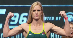 Holly Holm weighing-in