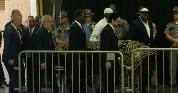 Video Muhammad Alis Casket Being Brought Into Funeral