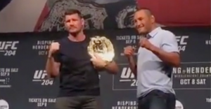 Bisping Henderson staredown