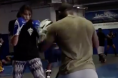 Anthony Johnson sparring