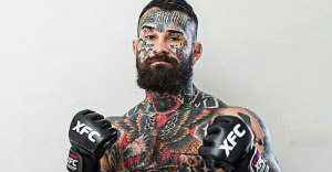 tattoo faced mma fighter