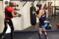 Anderson Silva sparring