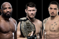 Yoel Romero, Michael Bisping, Robert Whittaker