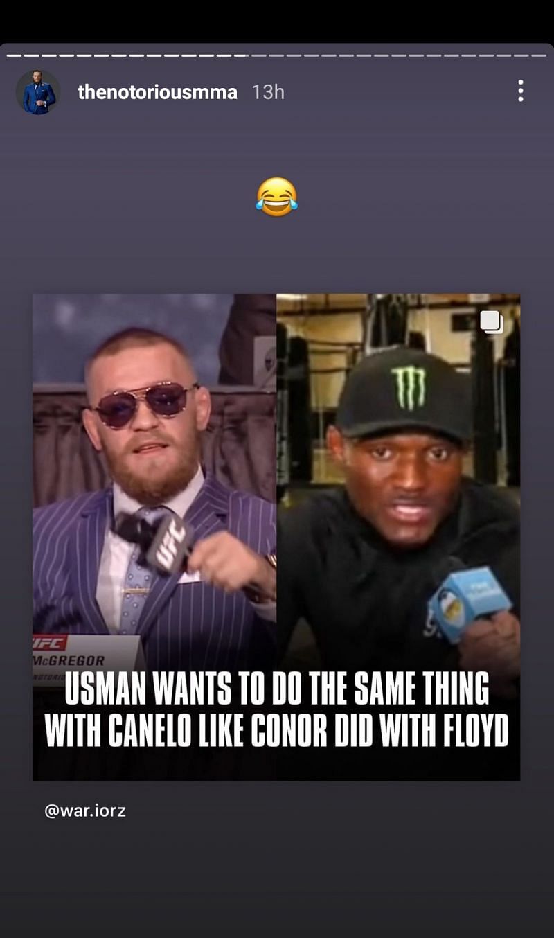 Conor Mcgregor Believes Kamaru Usman Is Still Trying To Bite His Style