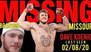 David Koenig, Missing, MMA Fighter