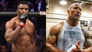 Francis Ngannou, The Rock, Dwayne Johnson, UFC 270