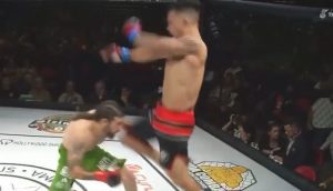 Desmond Monabat, MMA, KO, Flying Knee