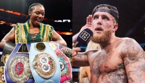 Claressa Shields and Jake Paul