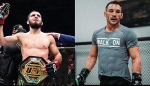 Islam Makhachev and Michael Chandler