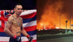 Max Holloway, Hawaii fires