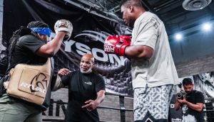 Mike Tyson and Francis Ngannou