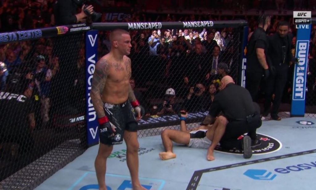 Dana White reacts to Dustin Poirier's comeback KO over Benoit Saint-Denis  at UFC 299: “This is the sh*t that makes you a f**king legend”
