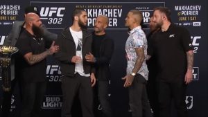 Islam Makhachev and Dustin Poirier