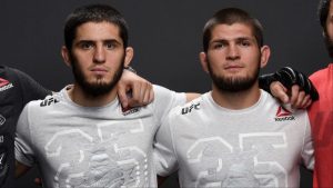 Islam Makhachev and Khabib Nurmagomedov