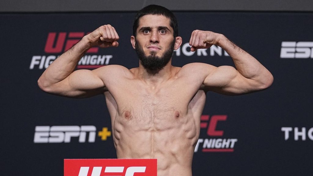 Islam Makhachev UFC weigh-in