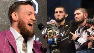 Conor McGregor, Islam Makhachev, Khabib Nurmagomedov