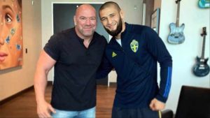 Dana White and Khamzat Chimaev