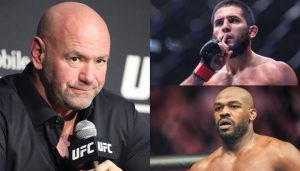 Dana White, Islam Makhachev, Jon Jones