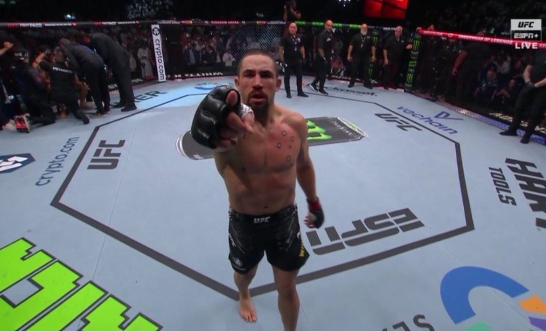 UFC Saudi Arabia Results Robert Whittaker KO's Ikram Aliskerov (Video