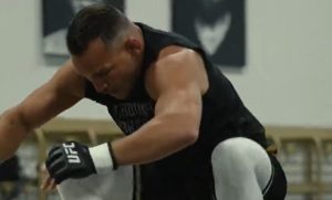 Michael Chandler training