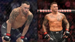 Colby Covington and Dustin Poirier