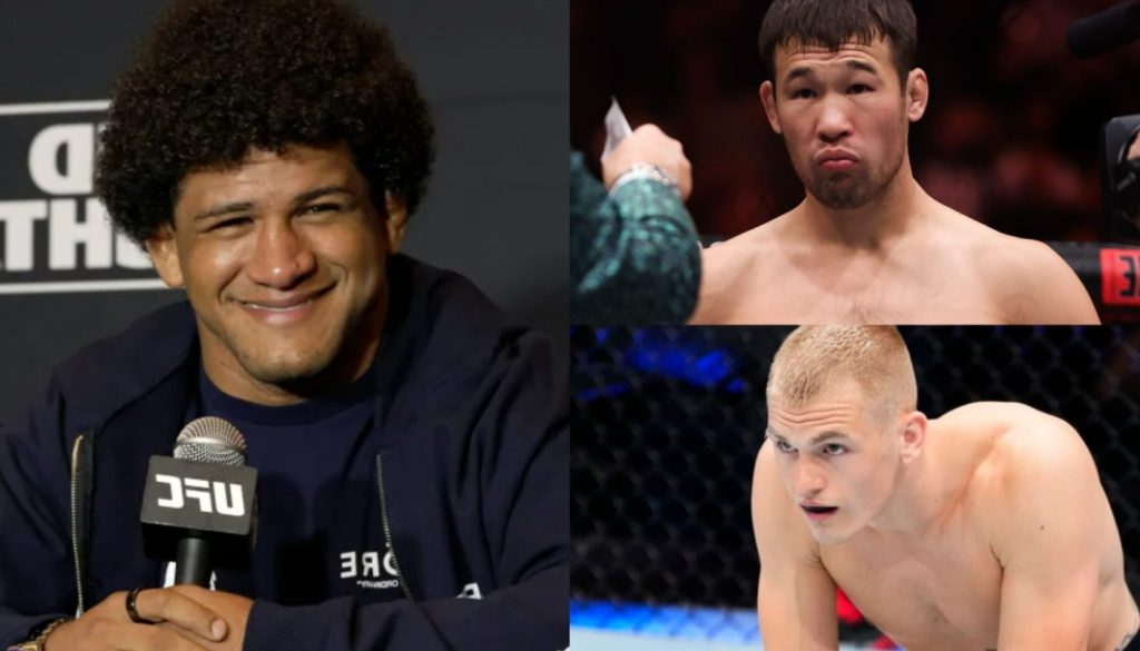 Gilbert Burns, Shavkat Rakhmonov, Ian Machado Garry