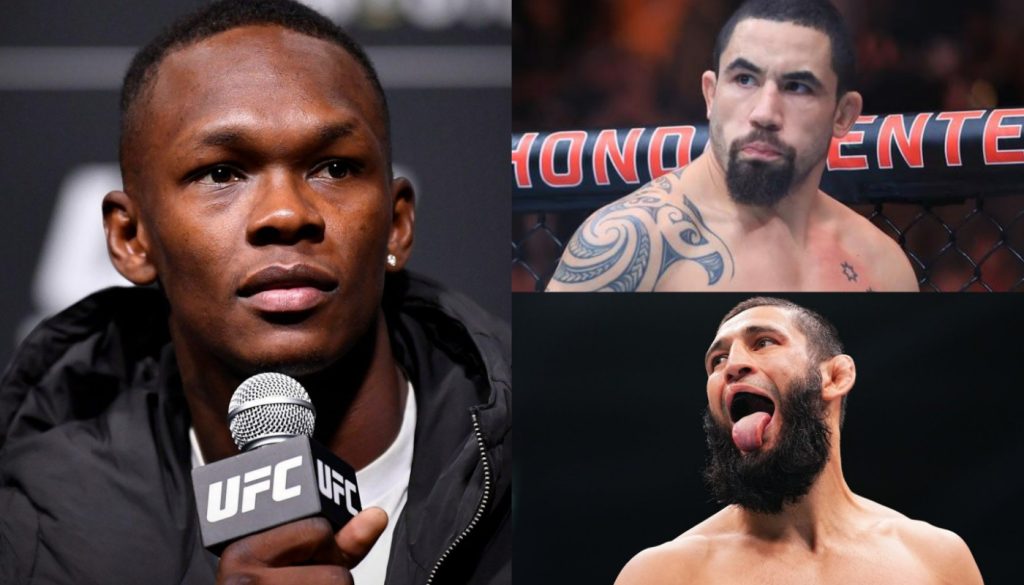 Israel Adesanya, Robert Whittaker, Khamzat Chimaev