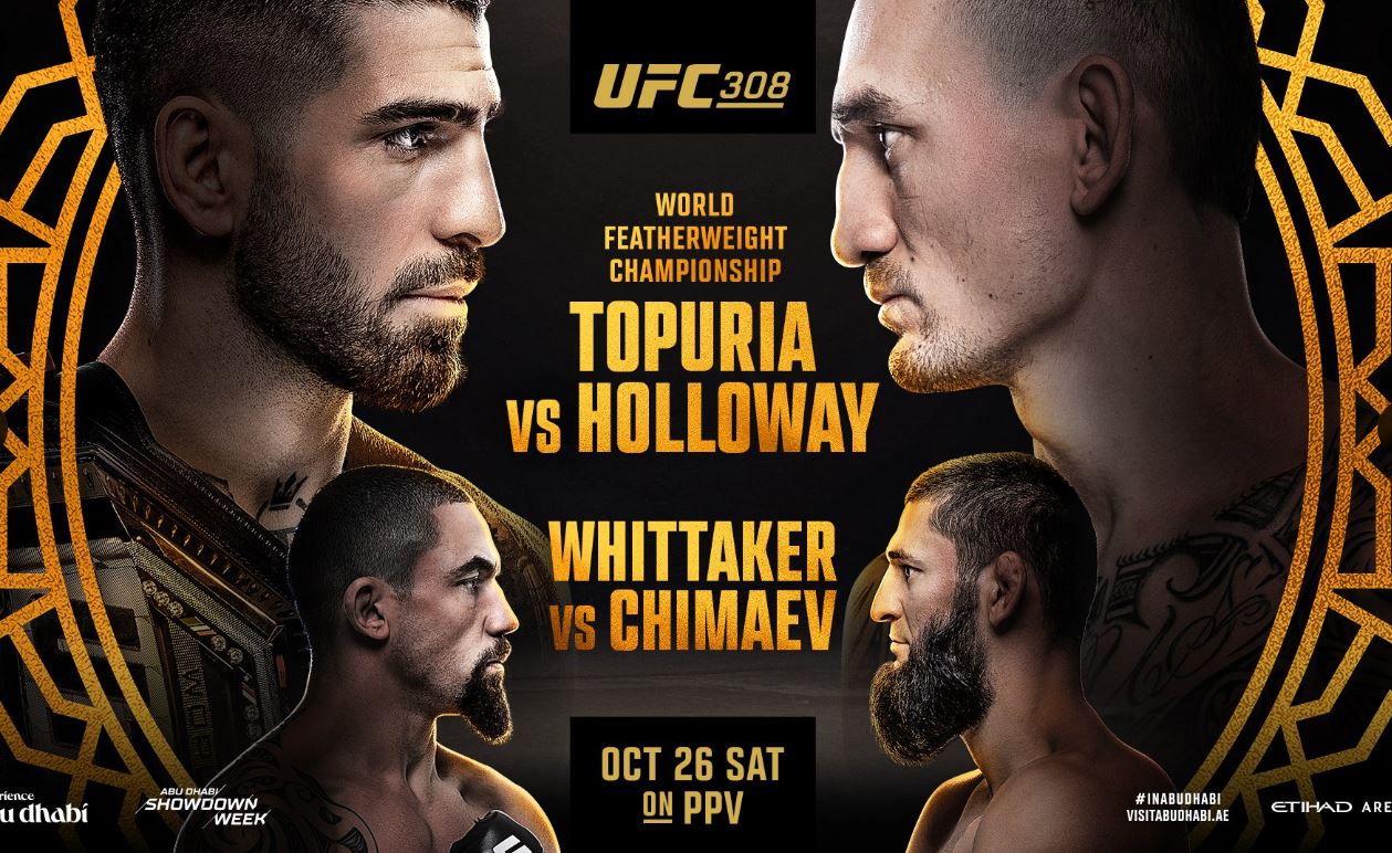 UFC 308, Ilia Topuria, Max Holloway, Results, UFC