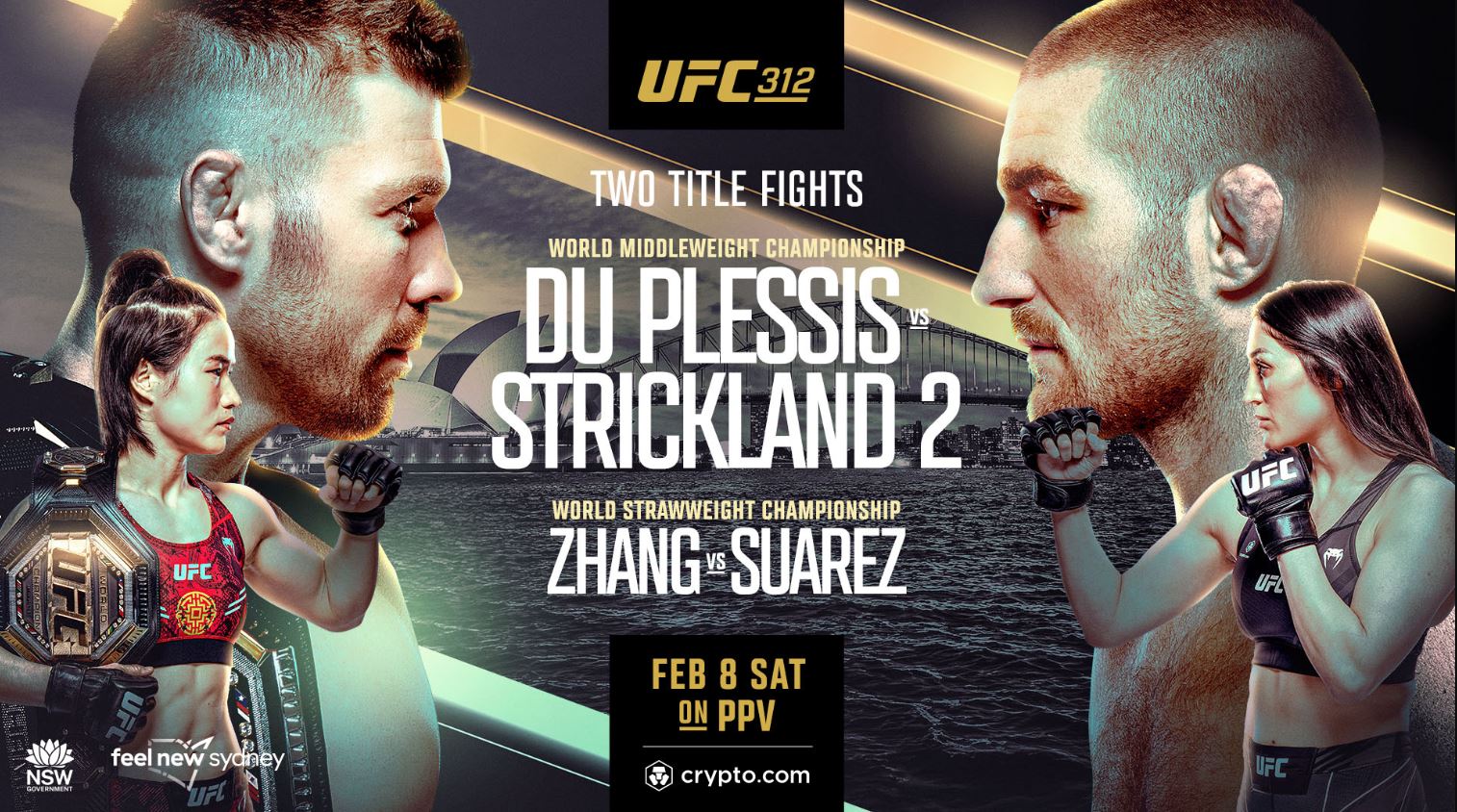 UFC 312, Dricus du Plessis, Sean Strickland, Results, UFC, Weili Zhang