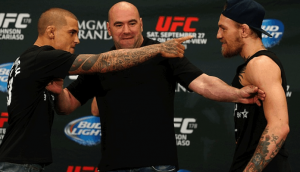 Conor McGregor, Dana White, Dustin Poirier, UFC 257